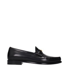 Celine Black Leather Slip-On Loafers - EU41.5/US8.5
