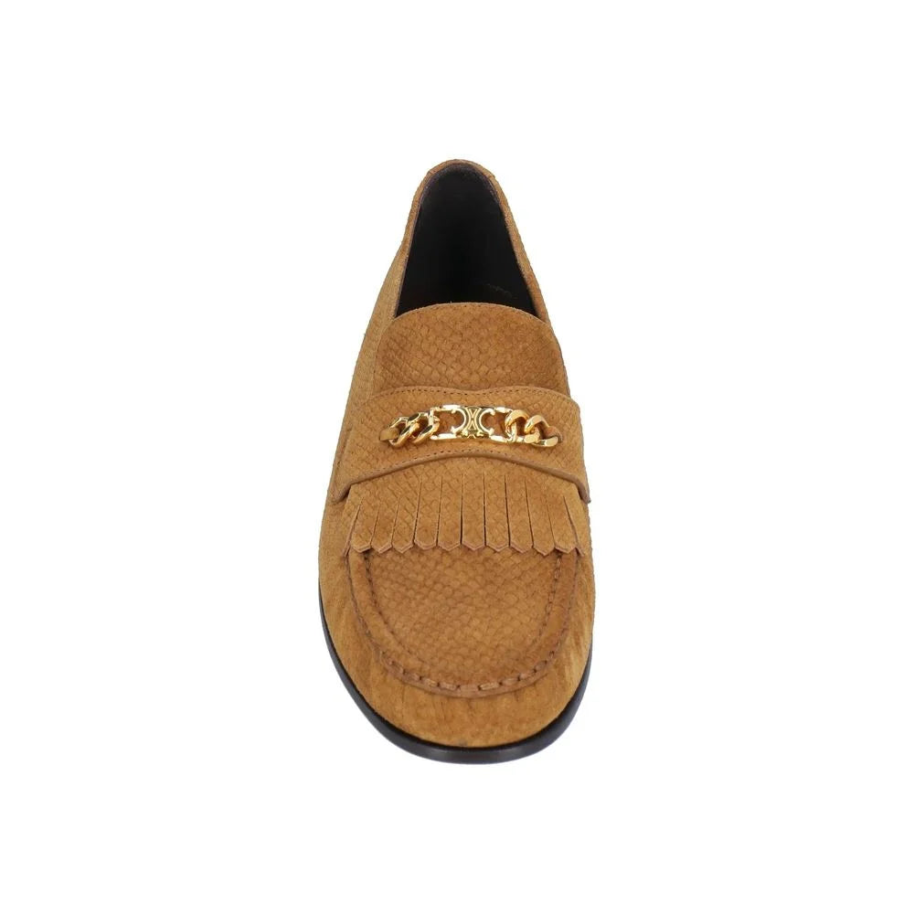 Celine Brown Calfskin Slip-On Loafers - EU41/US8