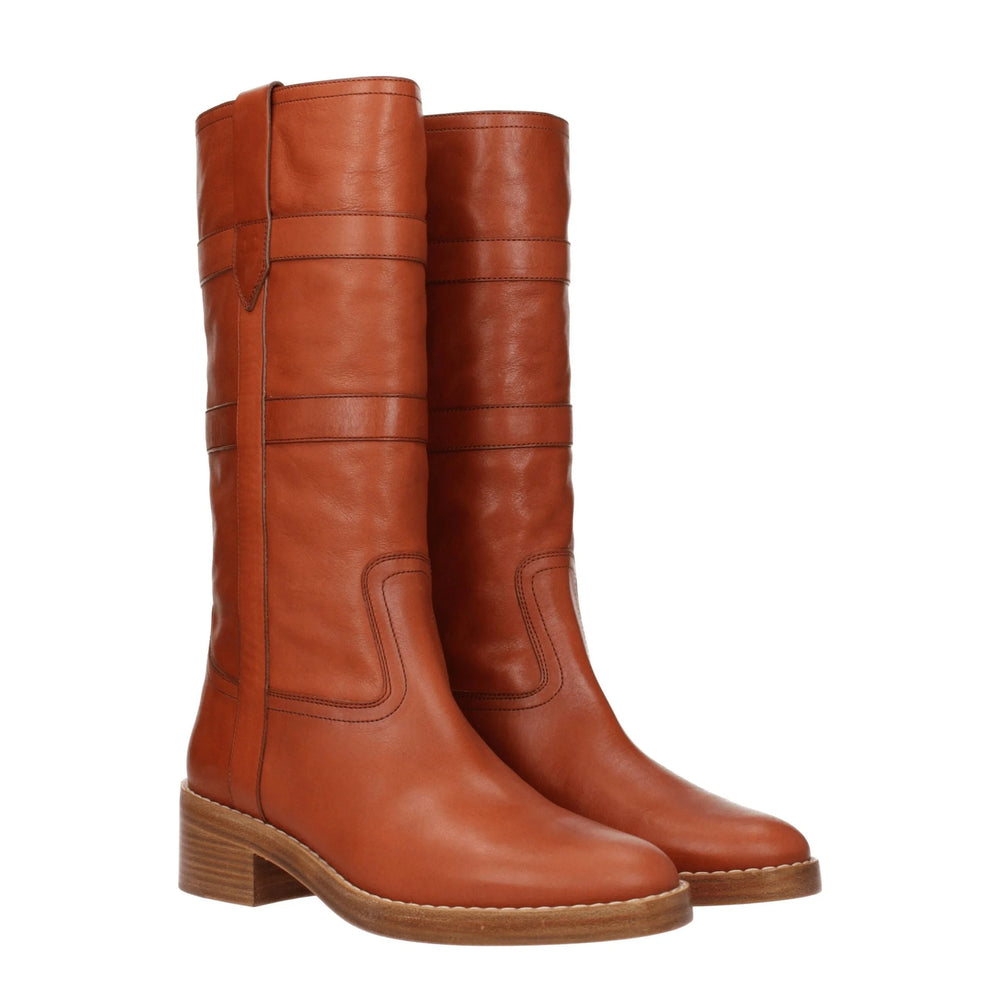 Celine Brown Leather Boots - EU41/US11