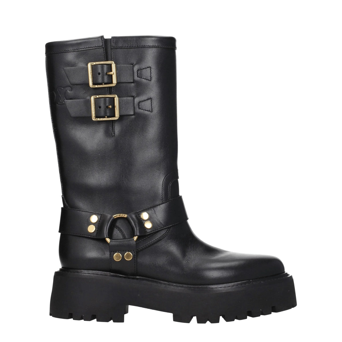 Celine Gold Leather Ankle Boots - EU41/US11