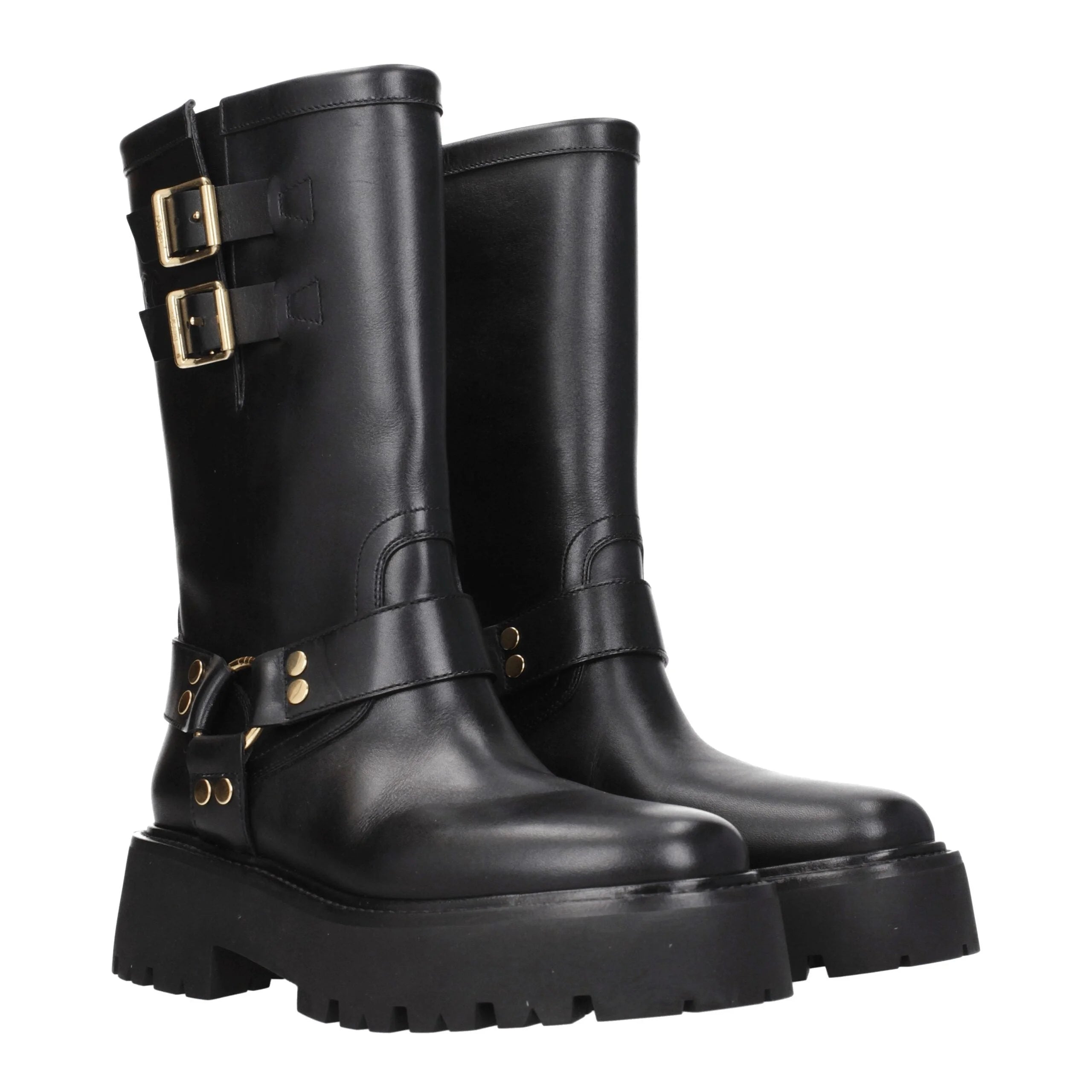 Celine Gold Leather Ankle Boots - EU41/US11