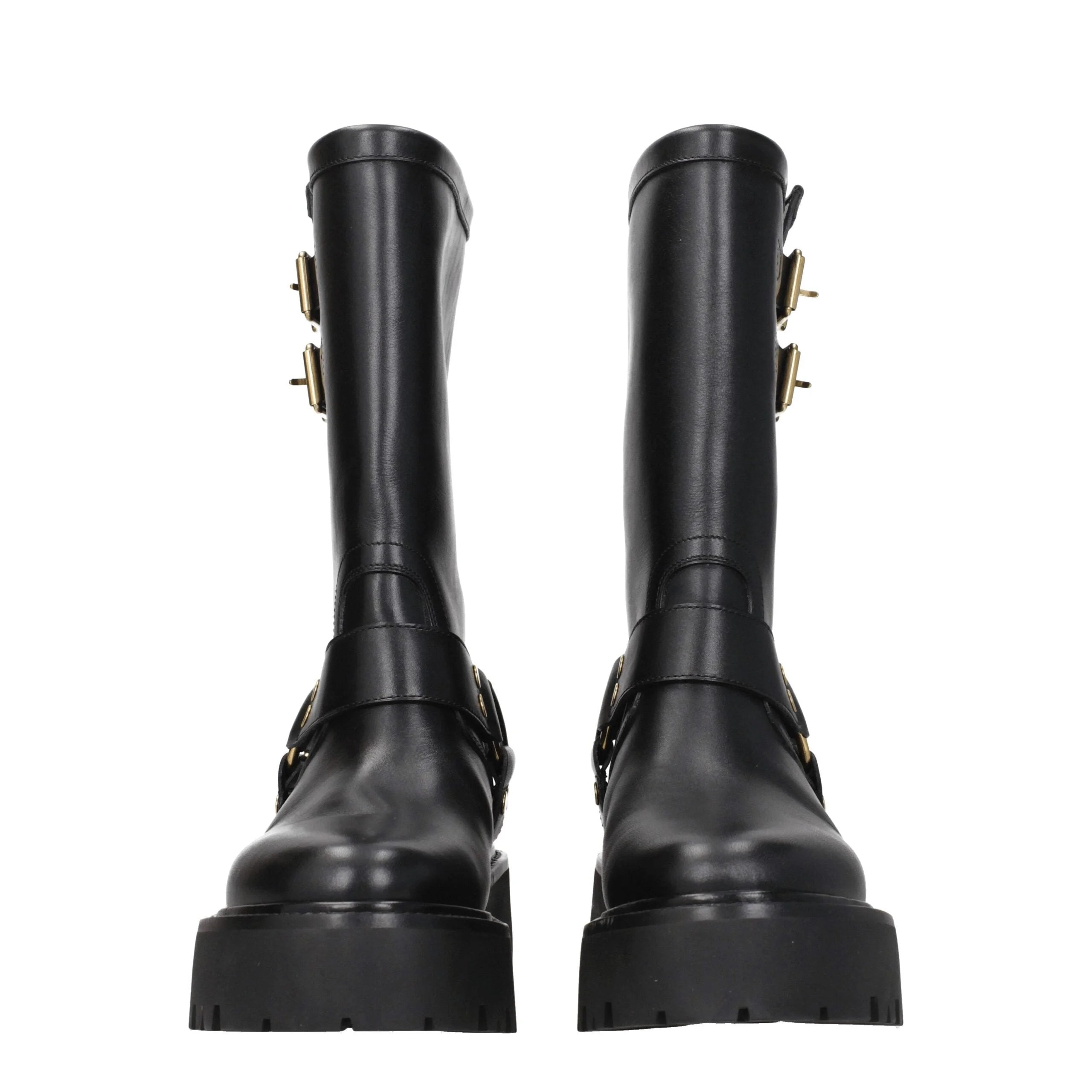 Celine Gold Leather Ankle Boots - EU41/US11