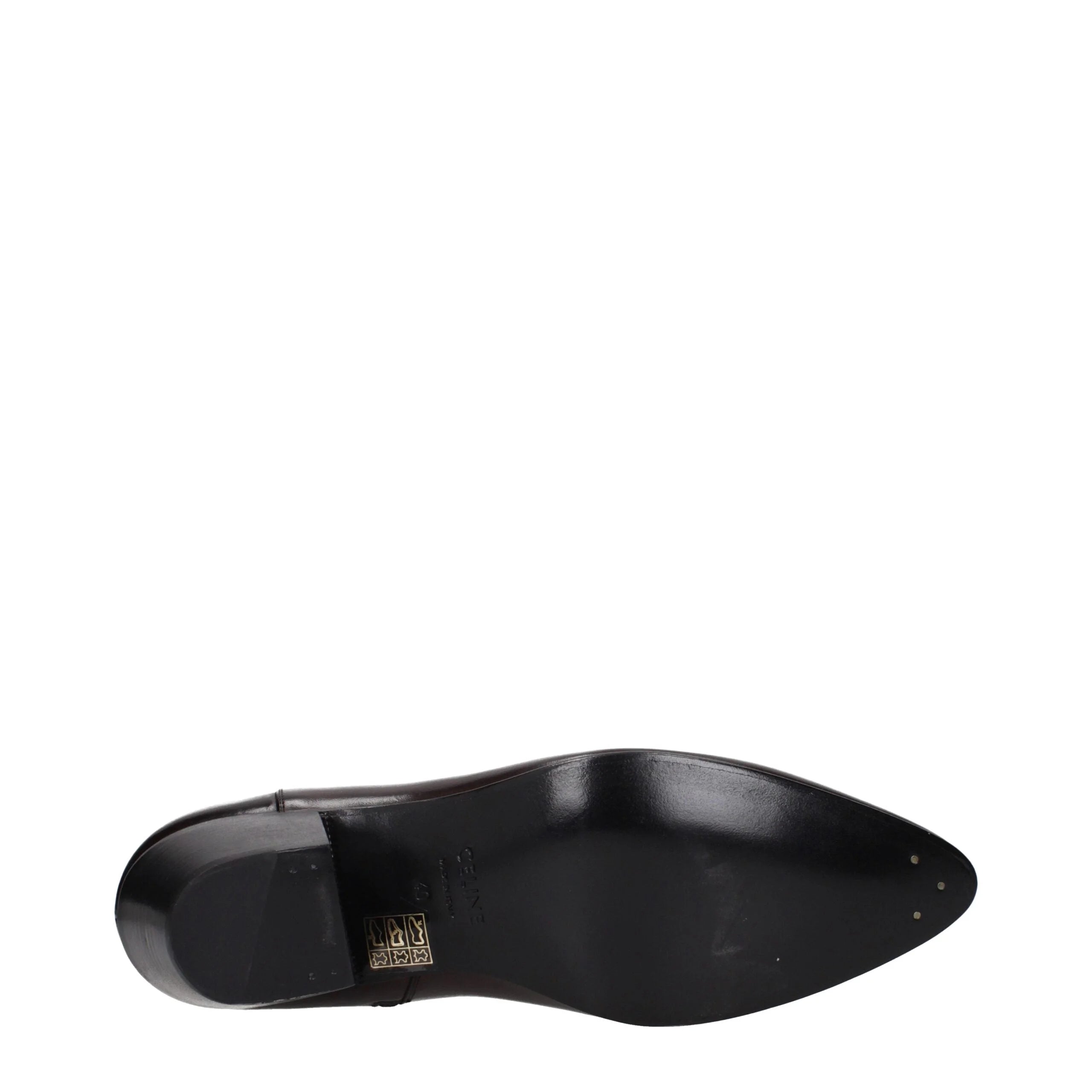 Celine Red Leather Ankle Boots - EU40/US7