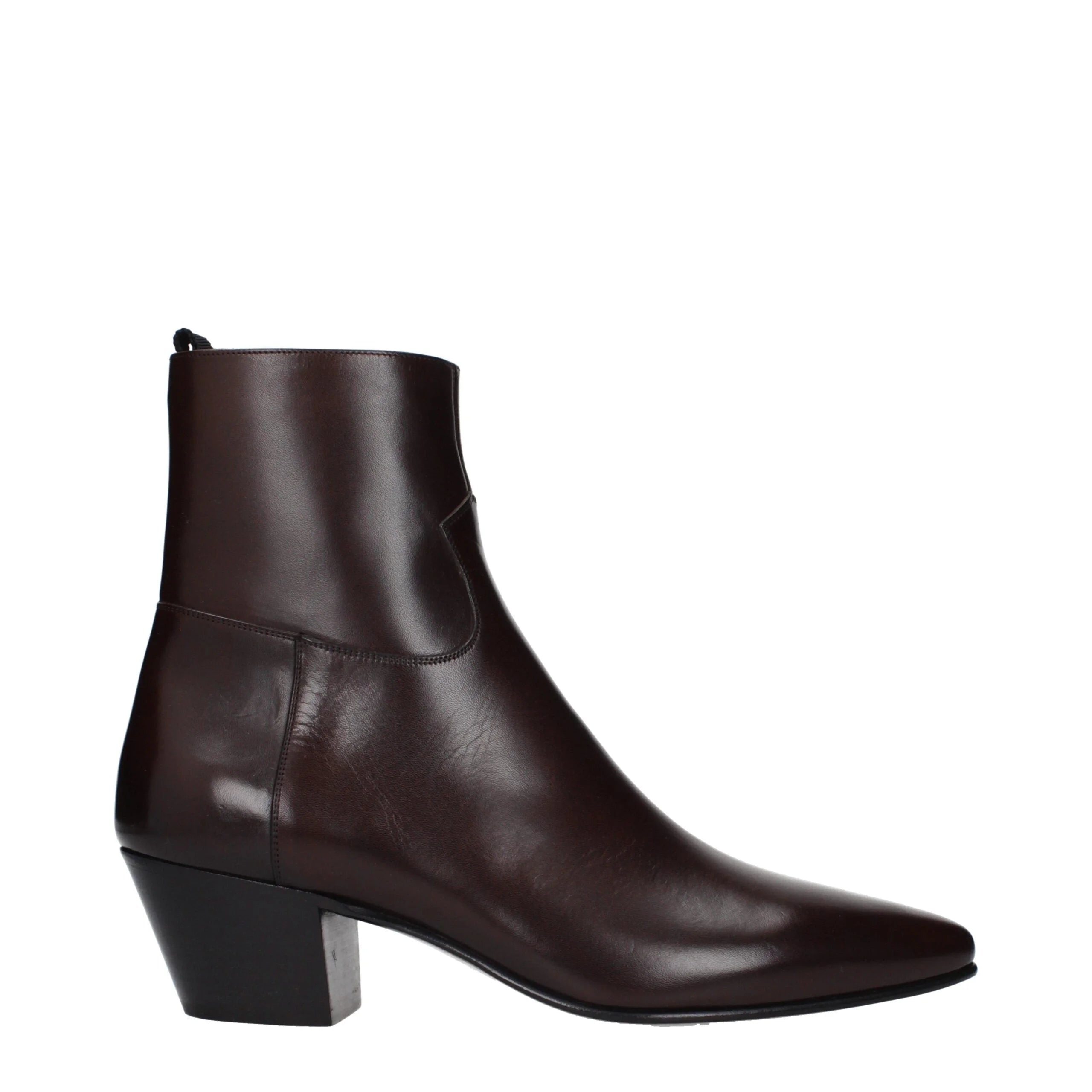Celine Red Leather Ankle Boots - EU40/US7