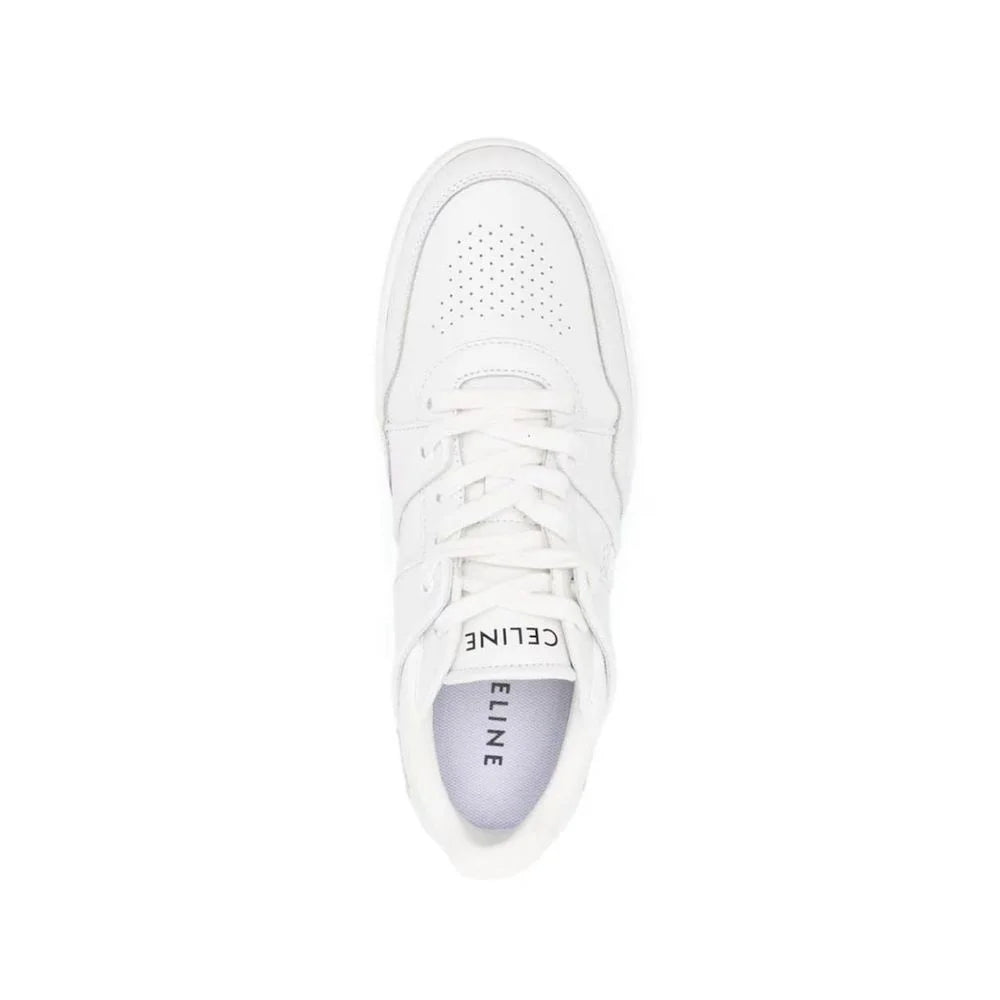 Celine White Calfskin Low Top Sneakers - EU45/US12