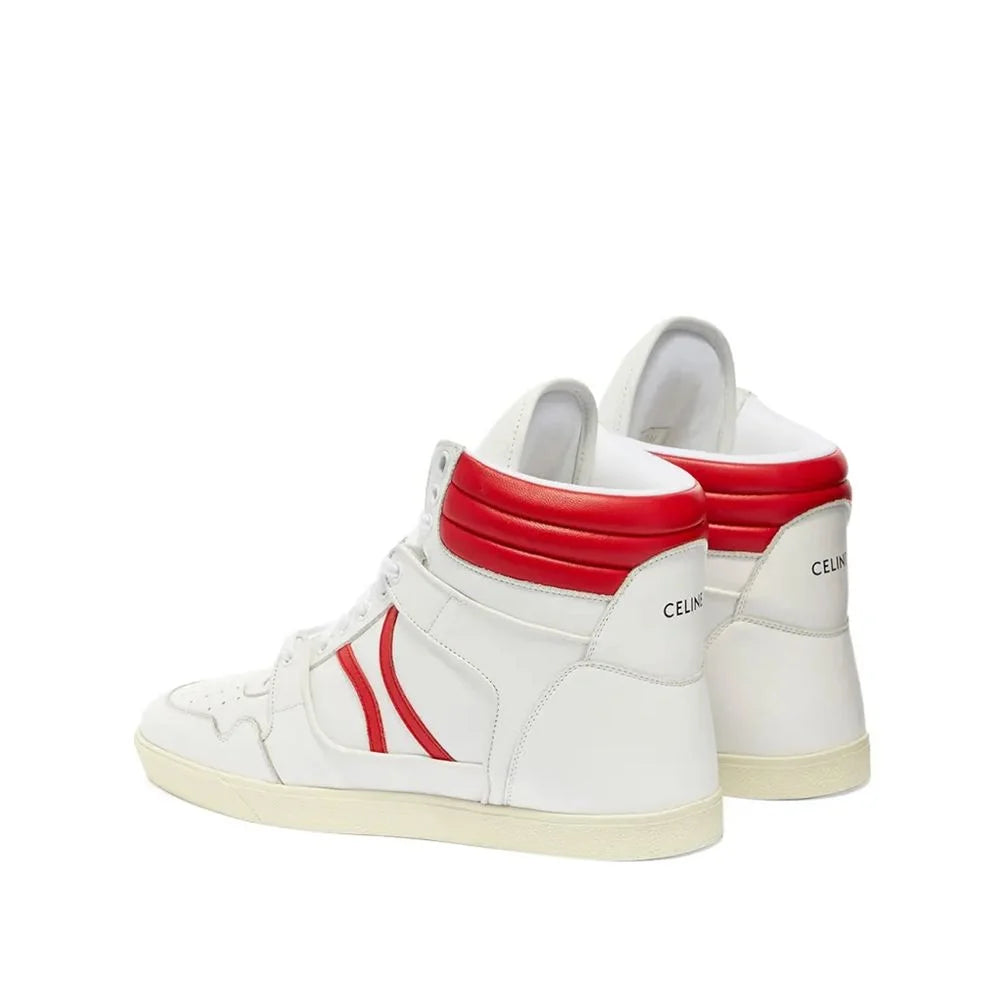 Celine White Lamb Leather Athletic Sneakers - EU41/US8