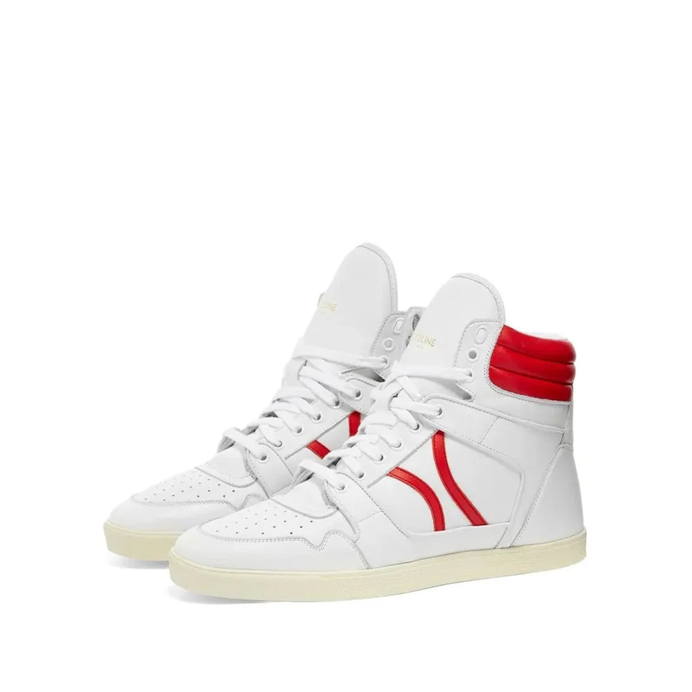 Celine White Lamb Leather Athletic Sneakers - EU41/US8