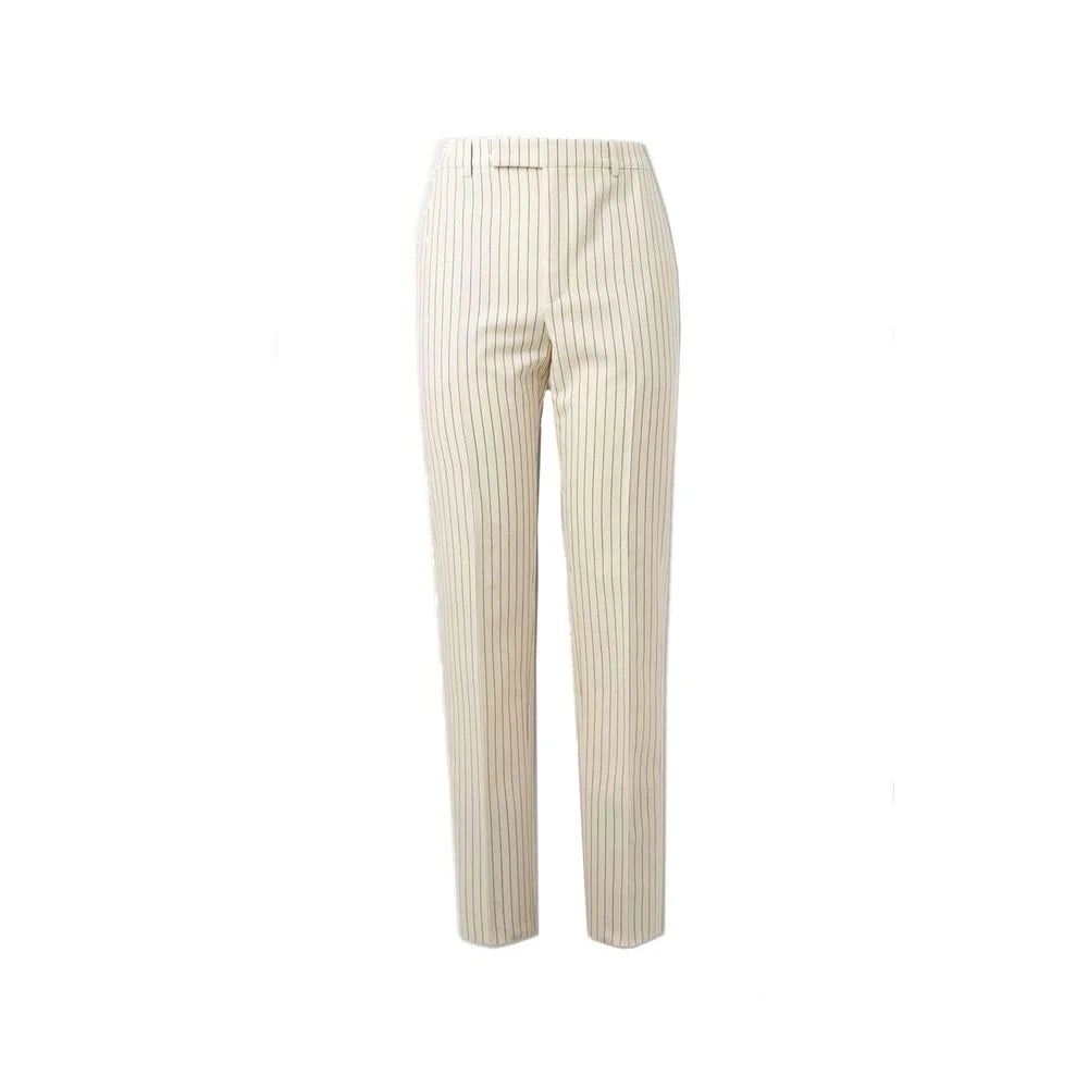Celine White Wool Flared Pants - IT50 | L