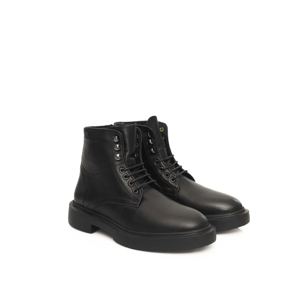 Cerruti 1881 Black Calfskin Men Boot - EU42/US9 - Boots