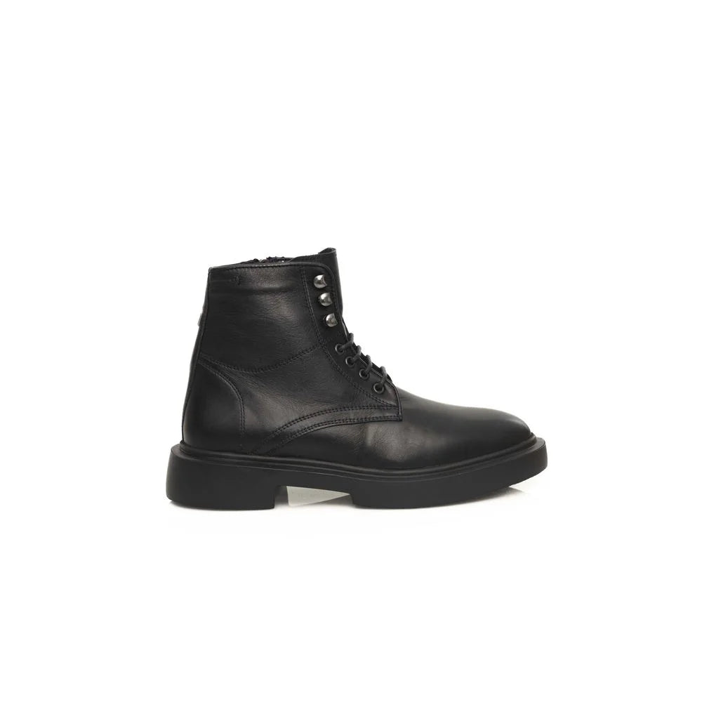 Cerruti 1881 Black Calfskin Men Boot - EU42/US9 - Boots