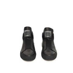 Cerruti 1881 Black Calfskin Men Sneaker - EU41/US8 - Sneakers