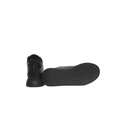 Cerruti 1881 Black Leather Women Sneaker - Sneakers