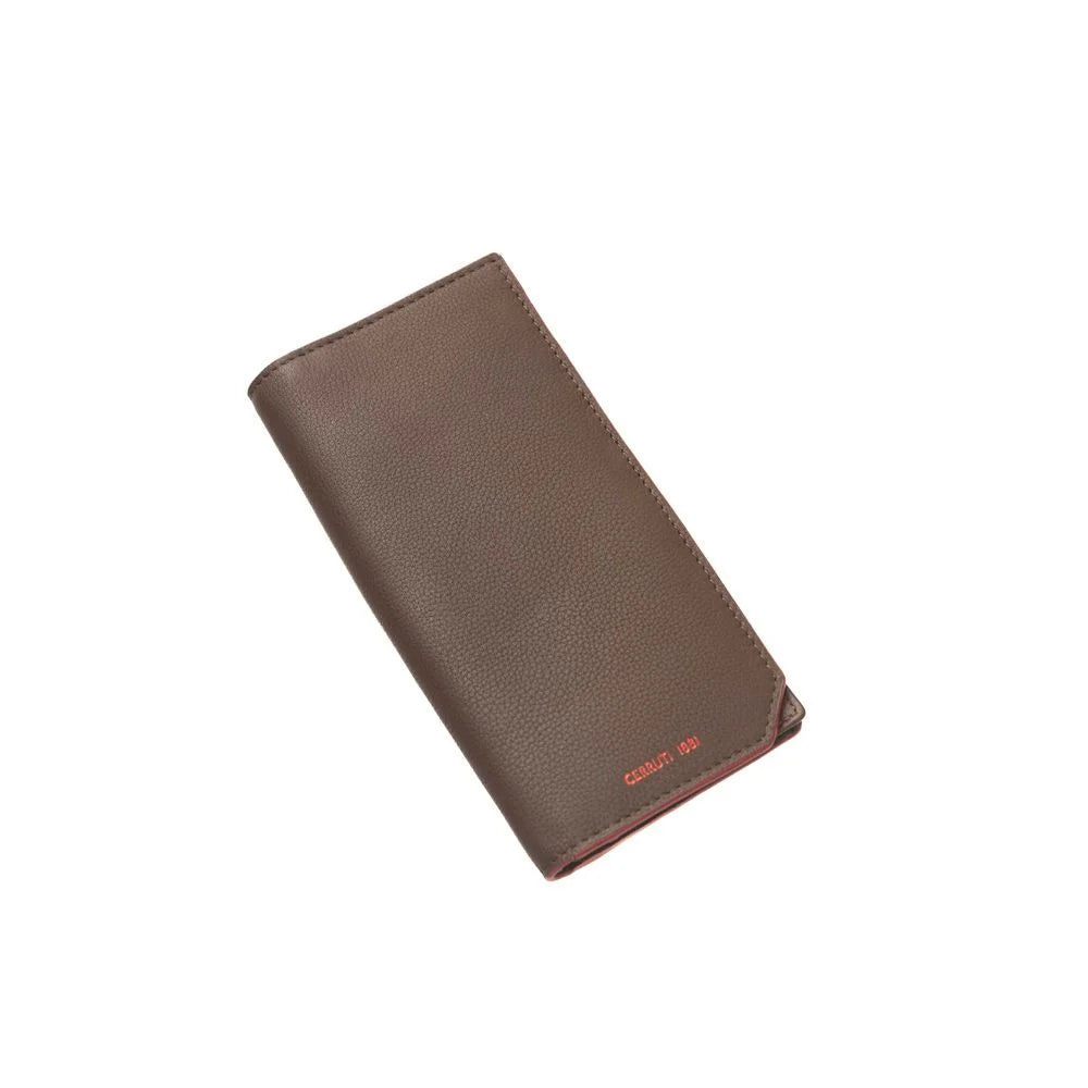 Cerruti 1881 Brown Calfskin Men Wallet - Wallets