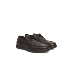 Cerruti 1881 Brown Cowhide Men Derby Shoe - EU41/US8 - Shoes