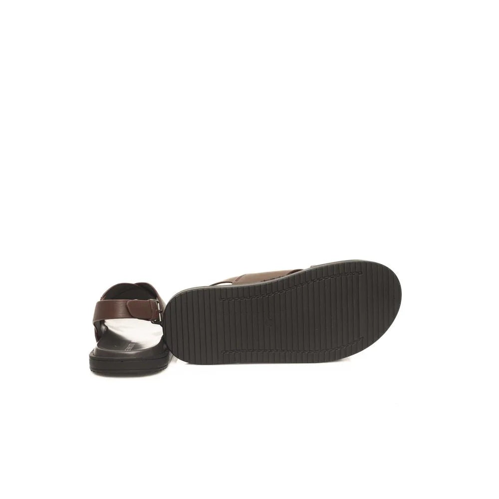 Cerruti 1881 Brown Cowhide Men Sandal - Sandals
