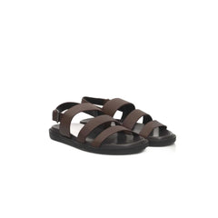 Cerruti 1881 Brown Cowhide Men Sandal - Sandals