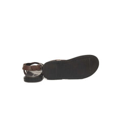 Cerruti 1881 Brown Leather Men Sandal - Sandals