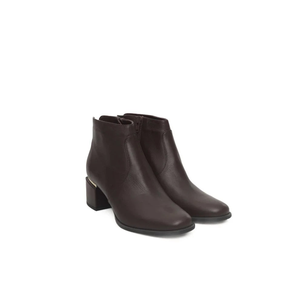 Cerruti 1881 Burgundy Cowhide Women Boot - EU38/US8 - Boots