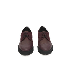Cerruti 1881 Burgundy Cowhide Women Loafer - EU38/US8 - Flats