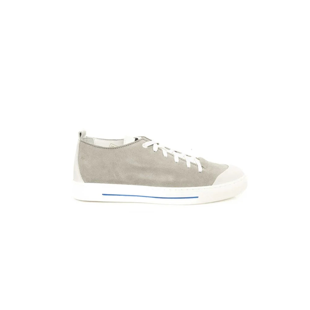 Cerruti 1881 Gray Cowhide Men Sneaker - EU42/US9 - Sneakers