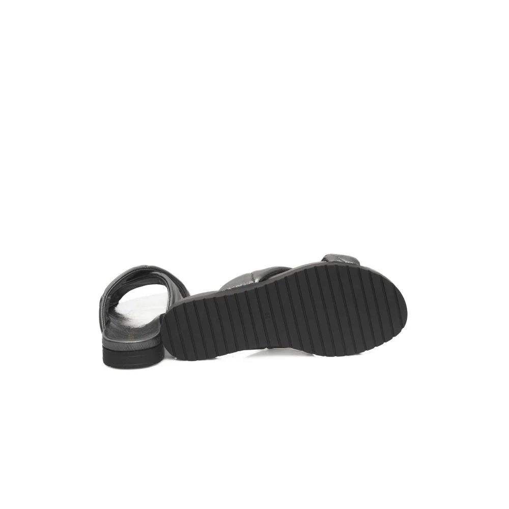 Cerruti 1881 Gray Lambskin Women Sandal - Sandals