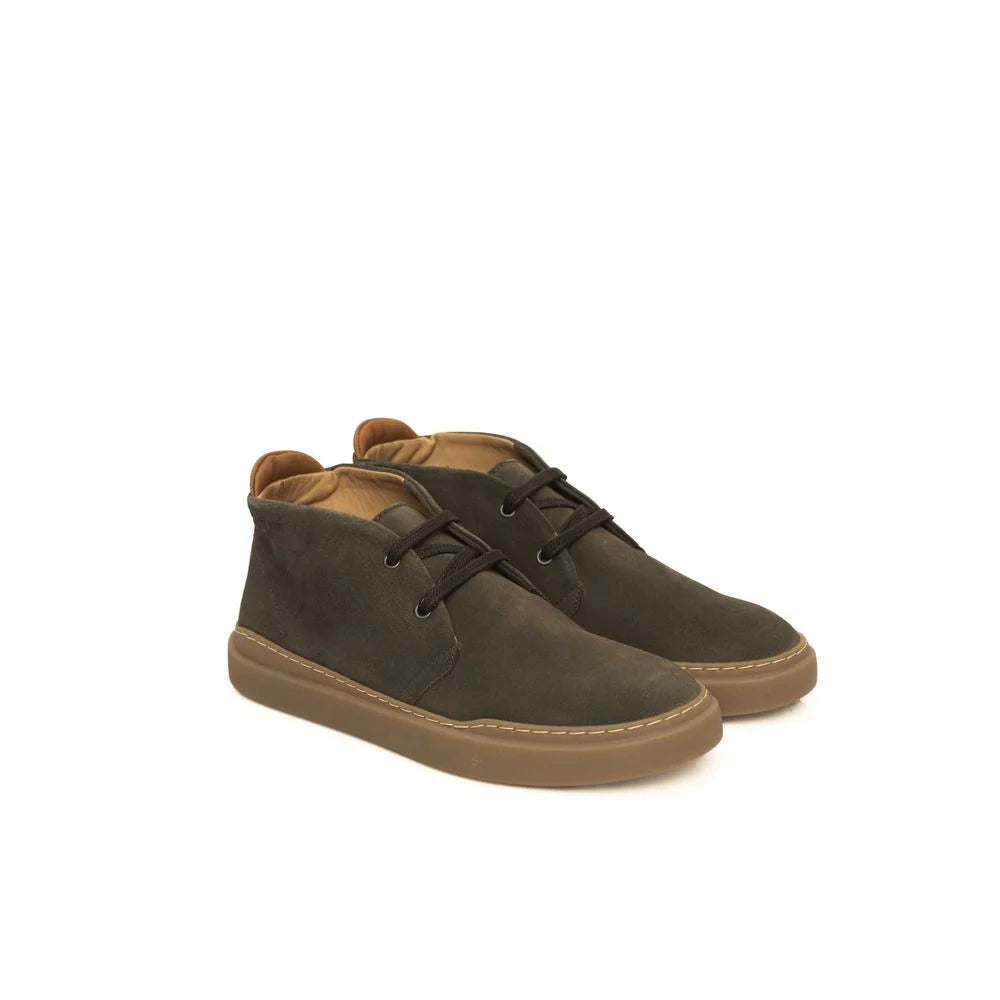 Cerruti 1881 Green Cowhide Men Boot - EU42/US9 - Sneakers