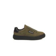 Cerruti 1881 Green Cowhide Men Sneaker - Sneakers