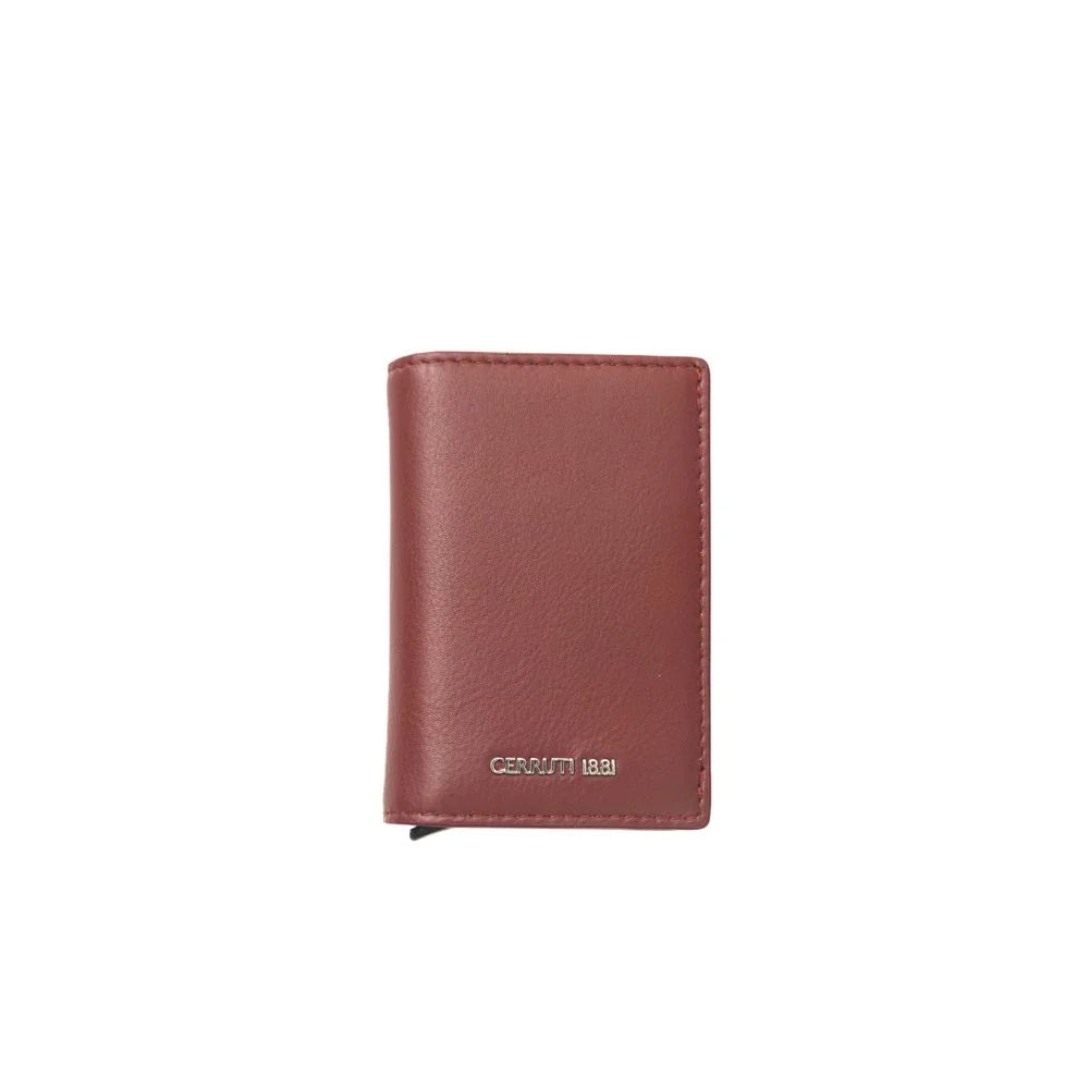 Cerruti 1881 Red Calfskin Men Wallet - Wallets