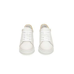 Cerruti 1881 White Cowhide Women Platform Sneaker - Sneakers