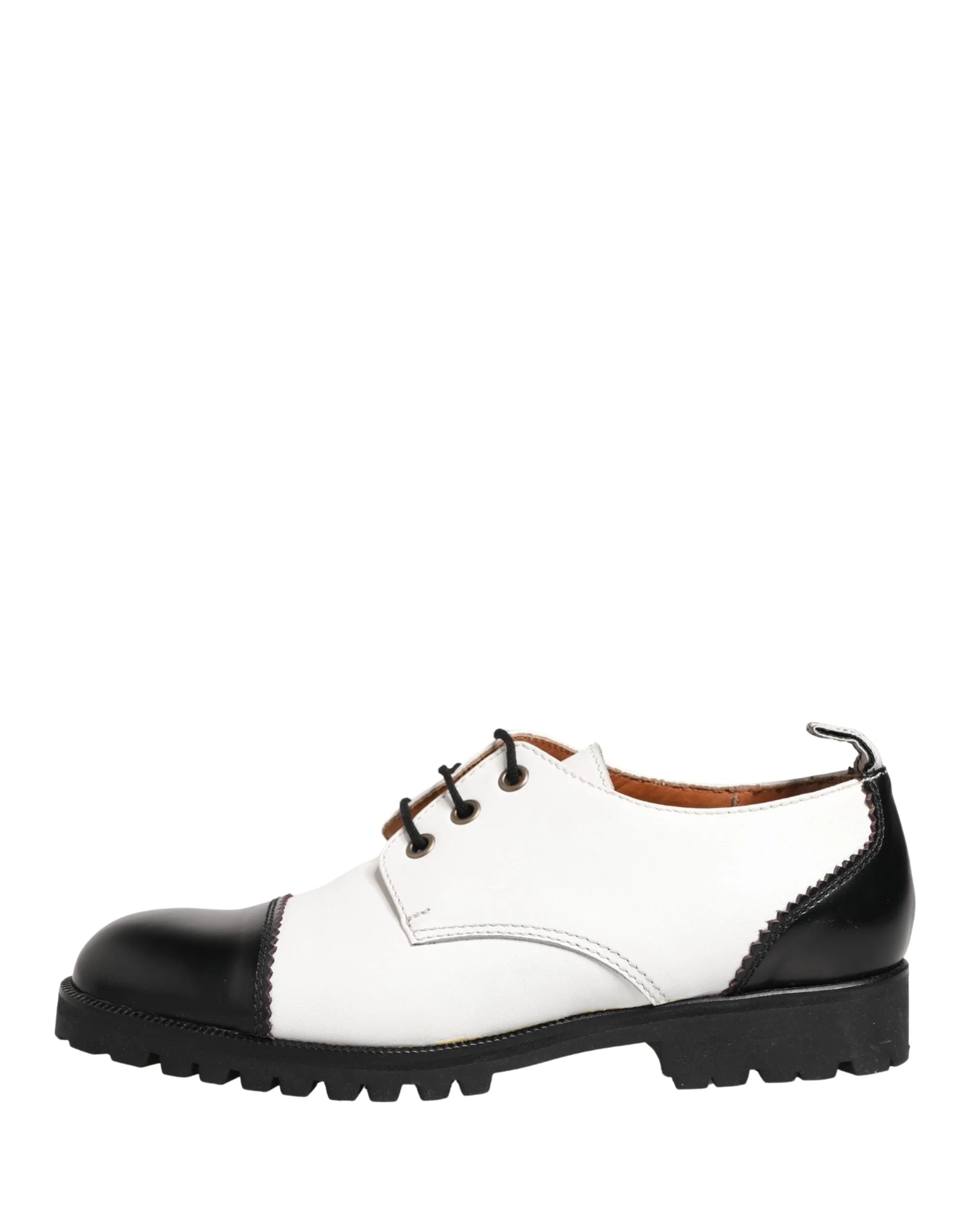 Chaussures Derby Cesare Paciotti en Cuir Noir et Blanc - EU37/US6.5