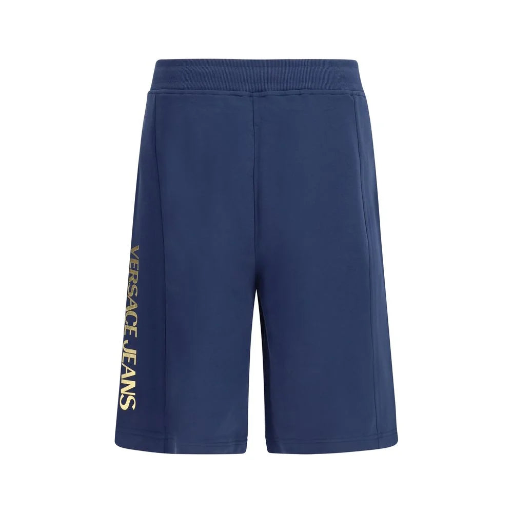 Versace Jeans Blue Cotton Bermuda Shorts - XL