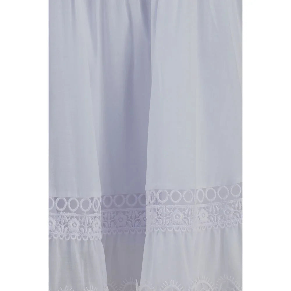 Charo Ruiz White Cotton Casual Dress - M