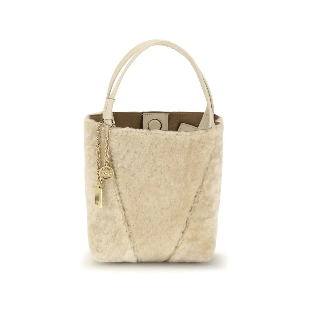 Chloé Beige Calf Leather Bos Taurus Shoulder Bag