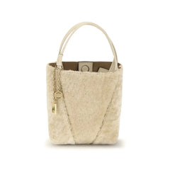 Chloé Beige Calf Leather Bos Taurus Shoulder Bag
