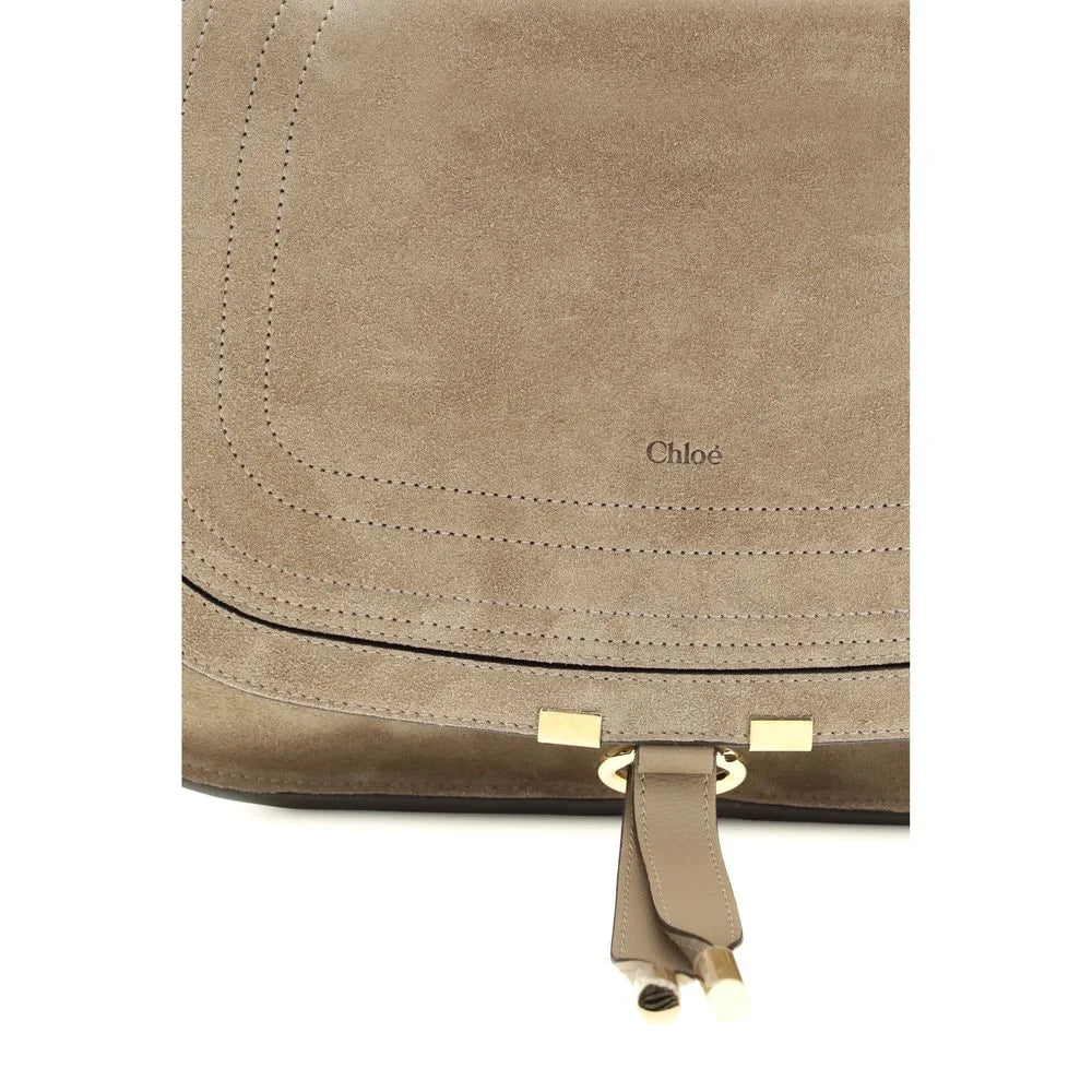 Chloé Beige Calf Leather Bos Taurus Shoulder Bag