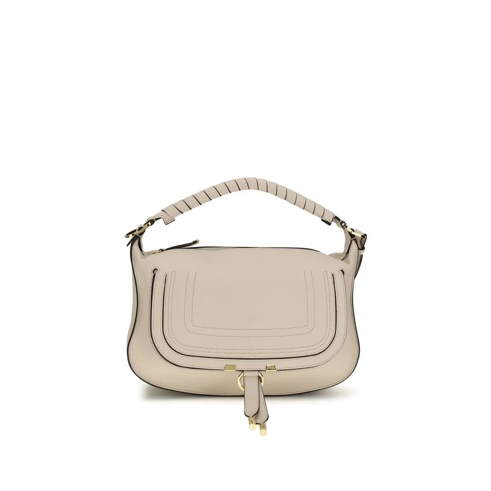 Chloé Beige Calf Leather Bos Taurus Shoulder Bag