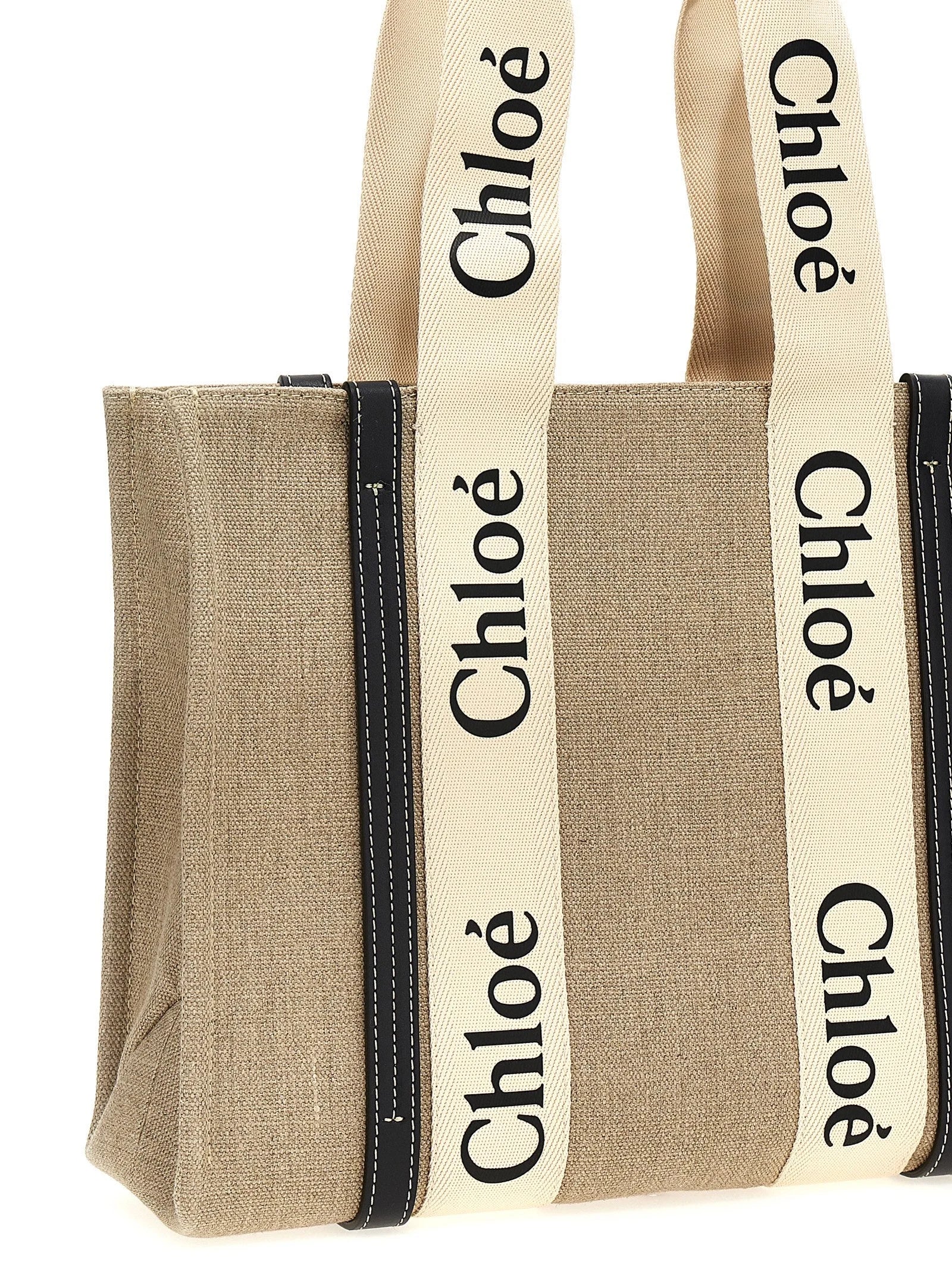 Chloé Beige Calfskin Tote Bag