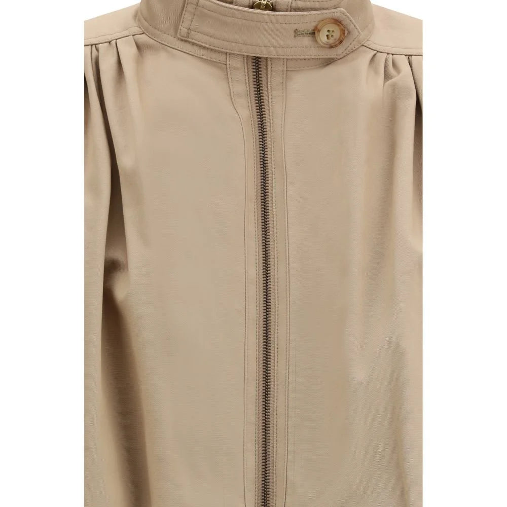 Chloé Beige Cotton Jackets And Coat - IT36 | XS