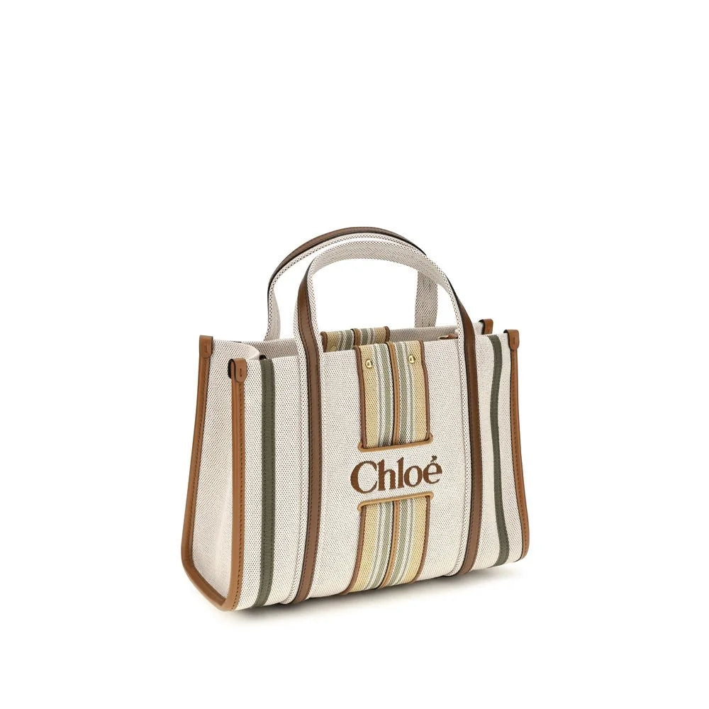 Chloé Beige Bomuld Skuldertaske