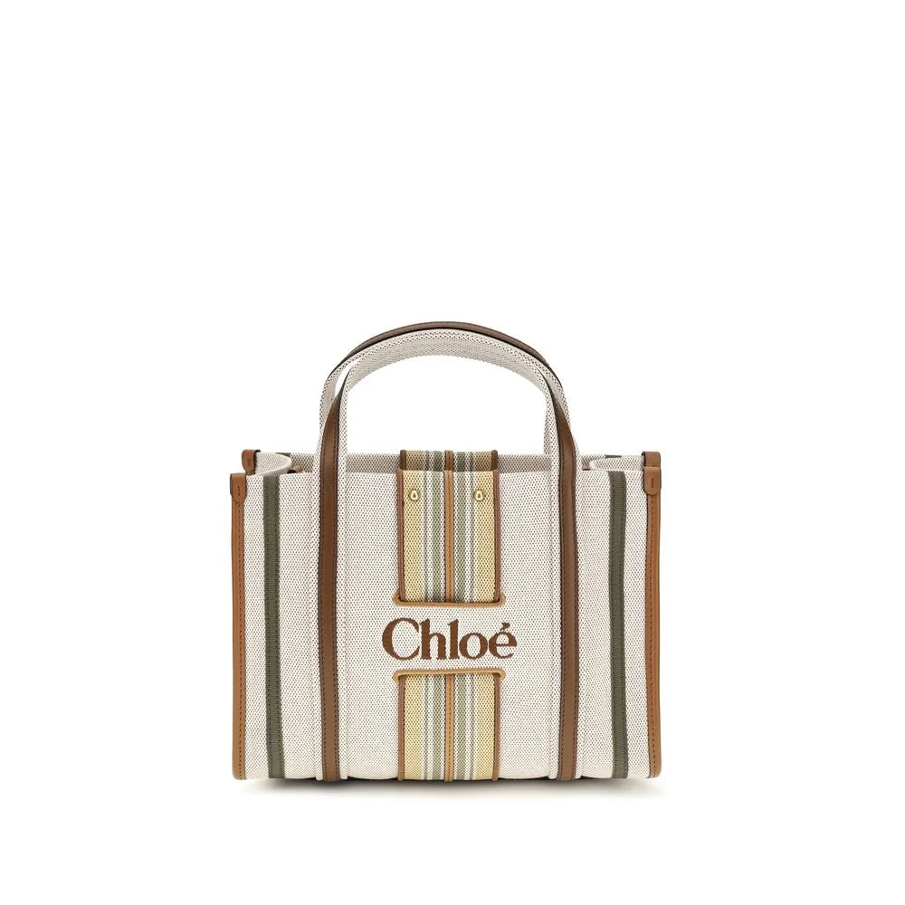 Chloé Beige Bomuld Skuldertaske