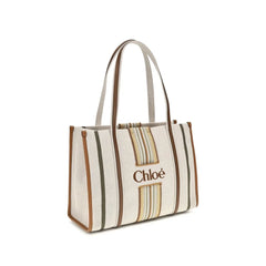 Chloé Beige Bomull Skulderveske