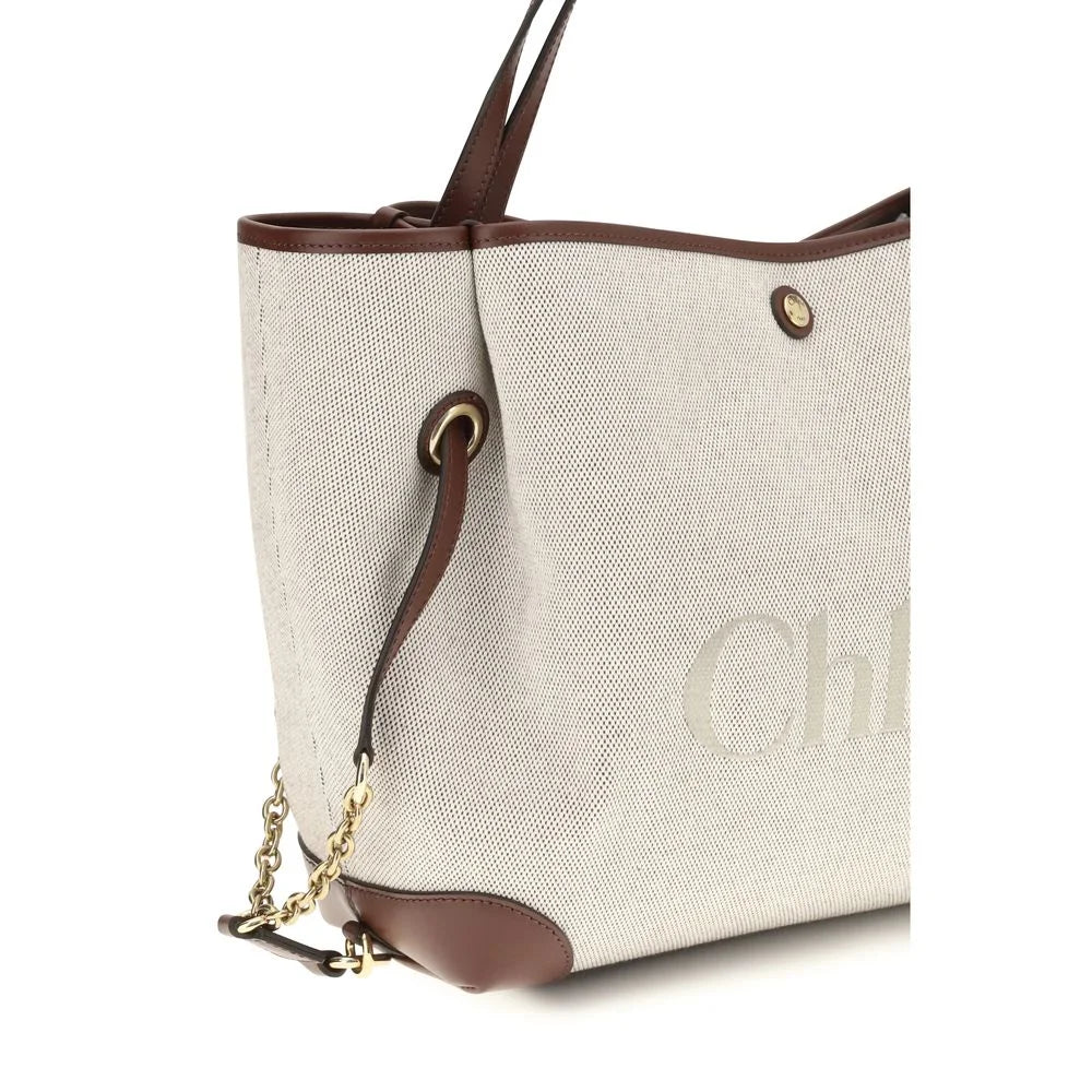 Chloé Beige Cotton Shoulder Bag