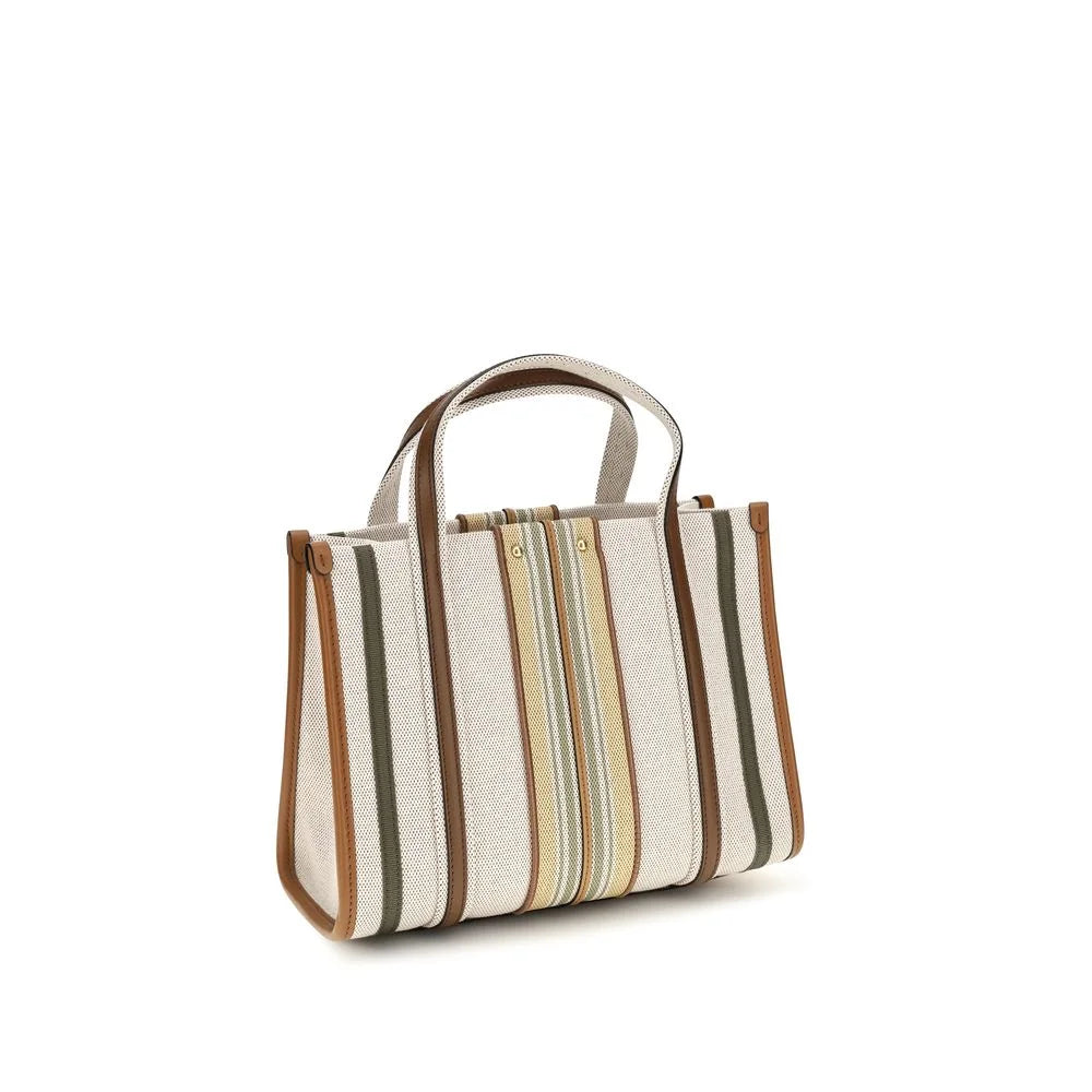 Chloé Beige Bomuld Skuldertaske