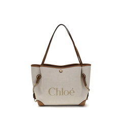 Chloé Beige Cotton Shoulder Bag