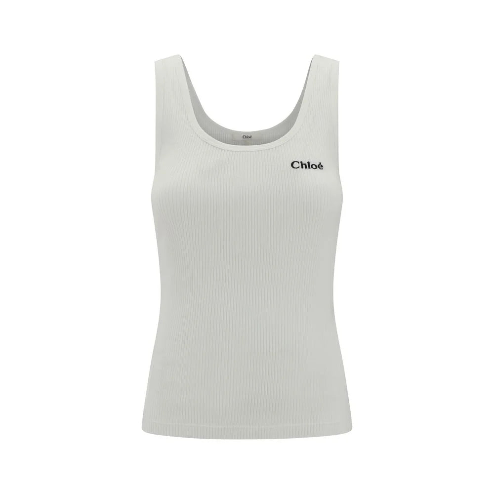 Chloé Beige Cotton Top