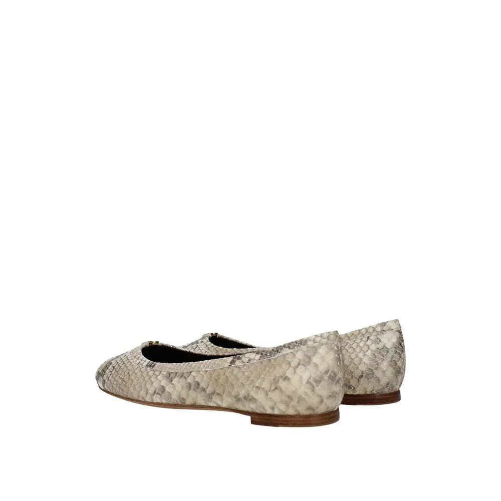 Chloé Beige Goatskin Ballet Flats - EU35/US5