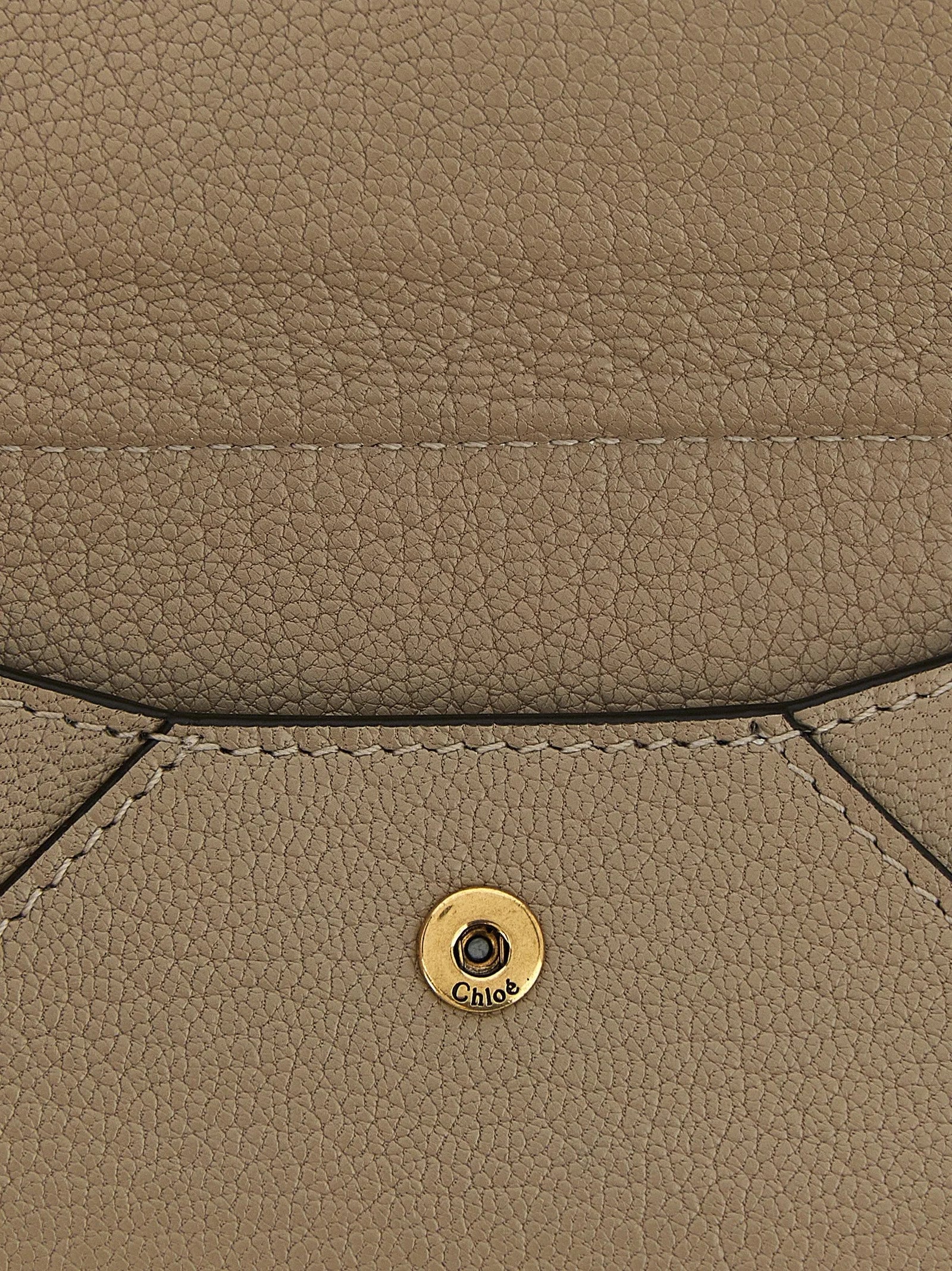 Chloé Beige Goatskin Cardholder