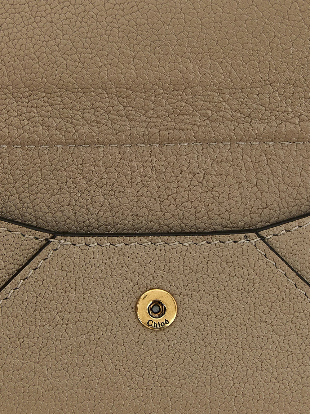 Chloé Beige Goatskin Cardholder