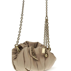 Sac bandoulière Chloé beige en cuir d'agneau Ovis Aries Aries