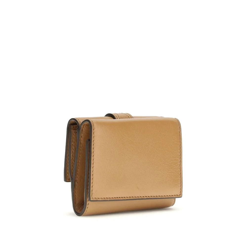 Chloé Beige Lamb Ovis Aries Aries Wallet